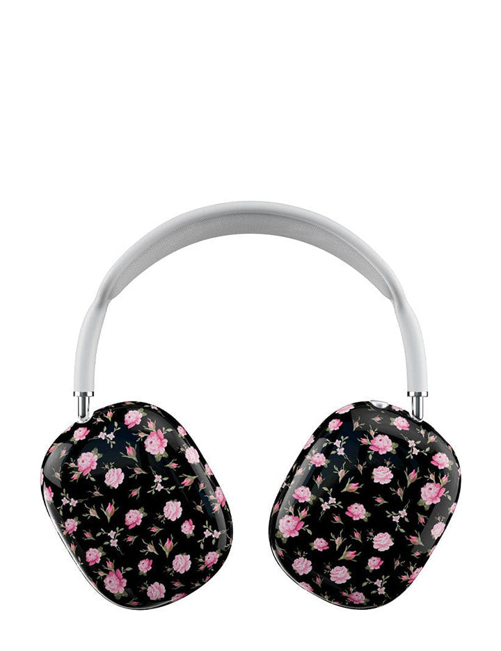 Black and Pink Floral AirPods Max Cover