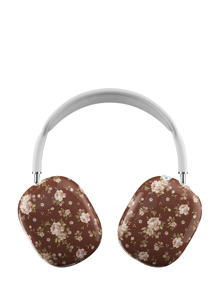 Brown Floral Airpods Max Cover
