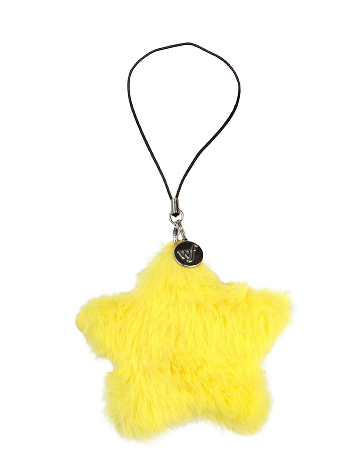 Yellow Fluffy Star Charm Accessory