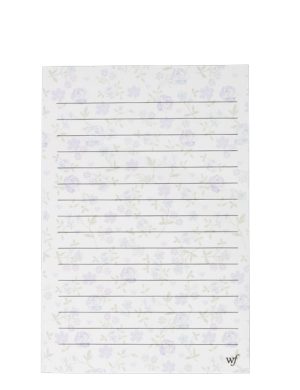 Lilac and Blue Floral Notepads