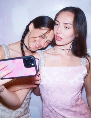 Sandy Liang – Starry Plaid iPhone Case