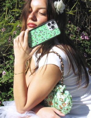 Purple Posie Rosie iPhone Case