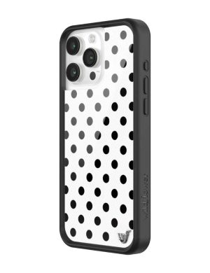 Polka Dot | White and Black iPhone Case