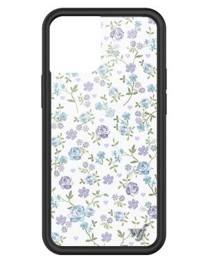 Lilac and Blue Floral iPhone Case
