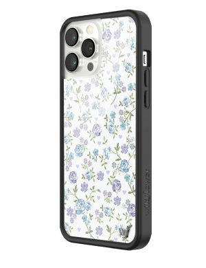 Lilac and Blue Floral iPhone Case