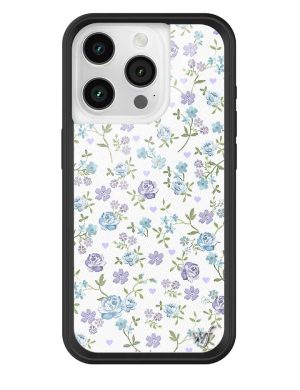 Lilac and Blue Floral iPhone Case
