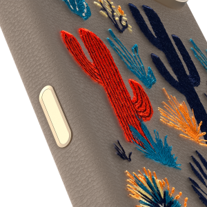 iPhone 17 Pro Max Case
            
                Symmetry Series Cactus Leather Embroidery
